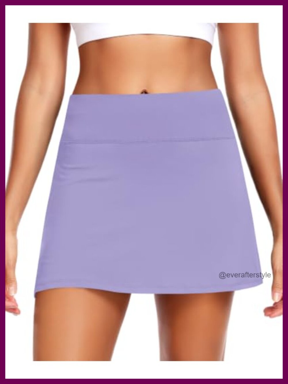A Line Tennis Skorts High Waisted Golf Skirt Built in Shorts Pockets